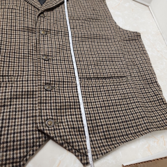 Schaefer Outfitter Laramie Western Wool Blend Vest 3XL Gun Club Houndstooth New - Picture 11 of 11